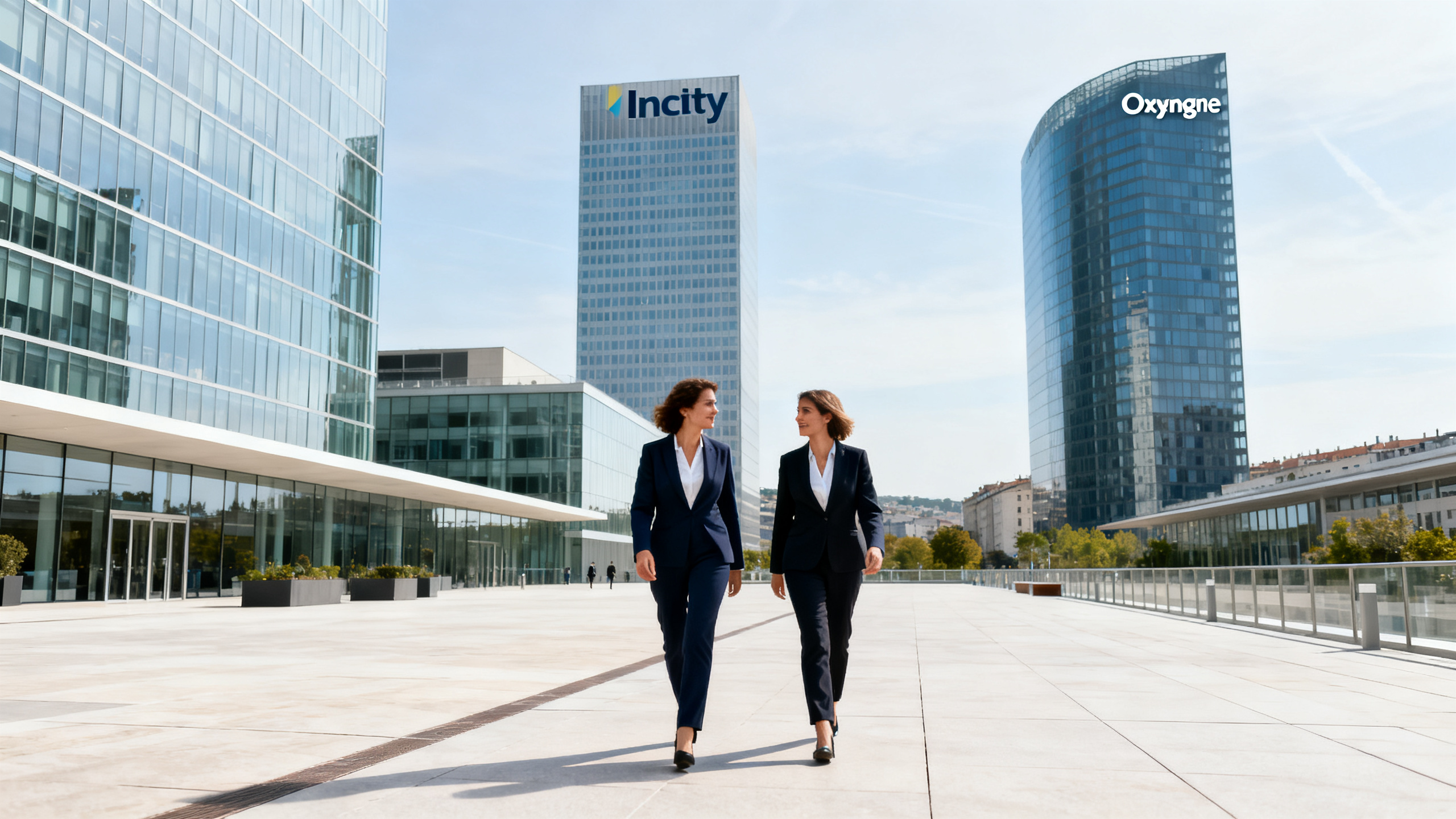 Quartier d'affaires Part-Dieu de Lyon, tour Incity et Oxygène, salariés tertiaire concernés par le service de santé au travail