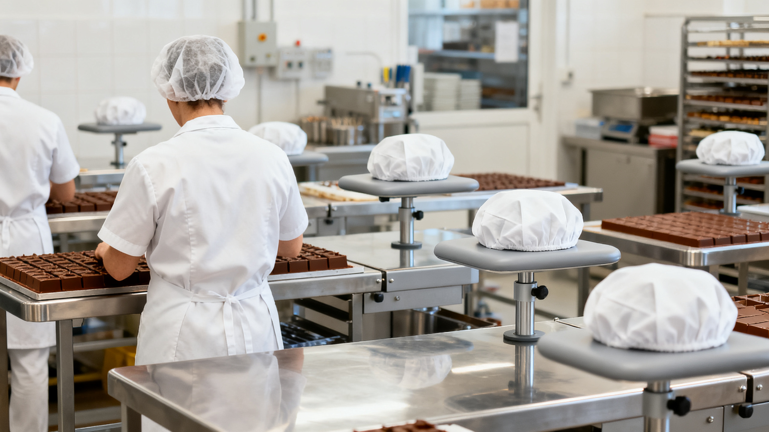 Chaîne de production agroalimentaire chocolaterie Roanne Loire 42 prévention TMS