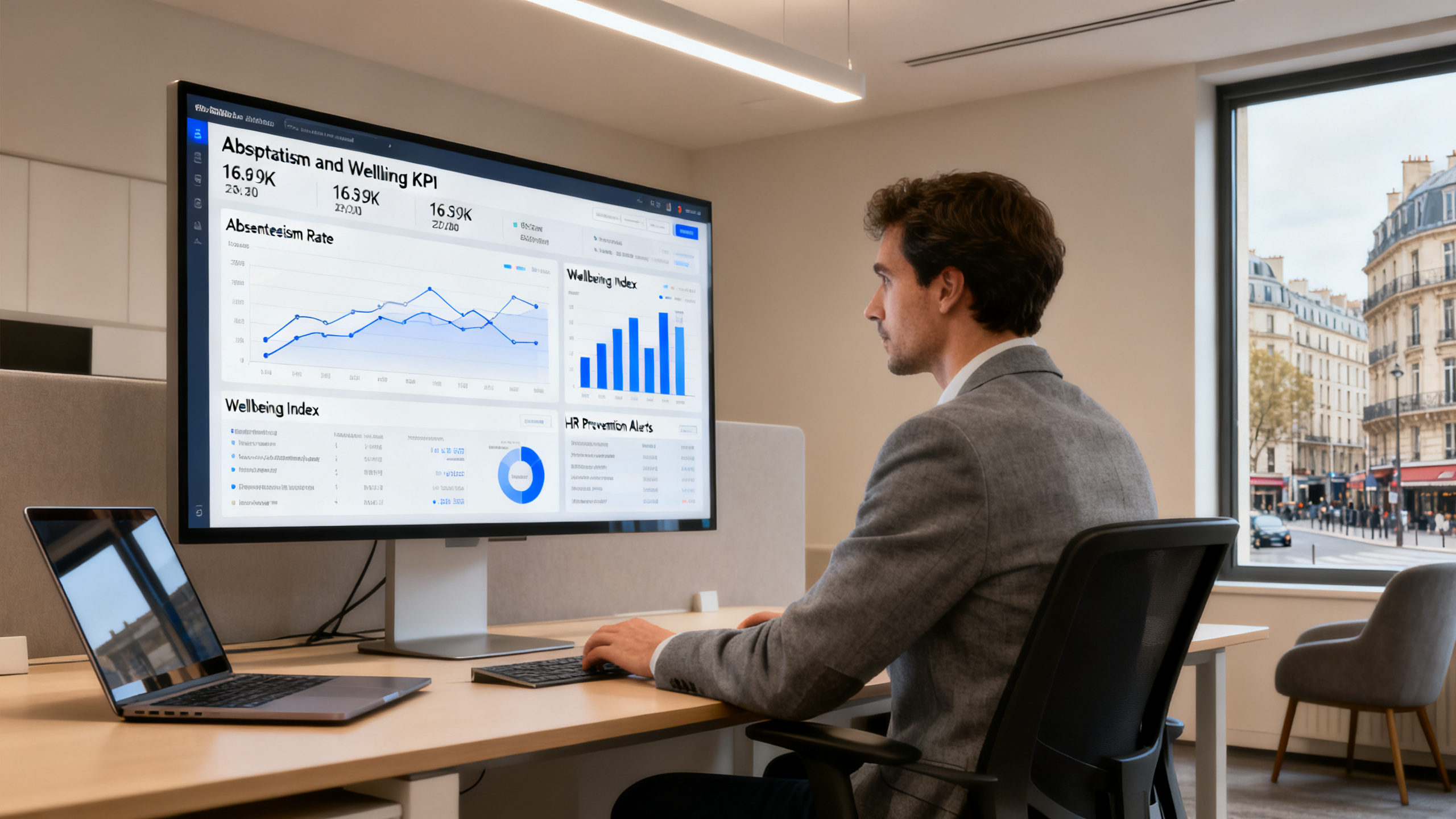 Indicateurs absentéisme et bien-être au travail — tableau de bord RPS