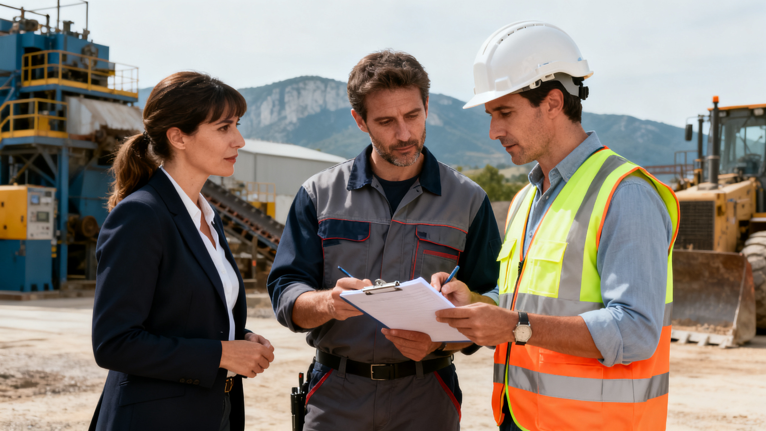 Visite terrain site industriel Ardèche — inspection santé et sécurité au travail Aubenas