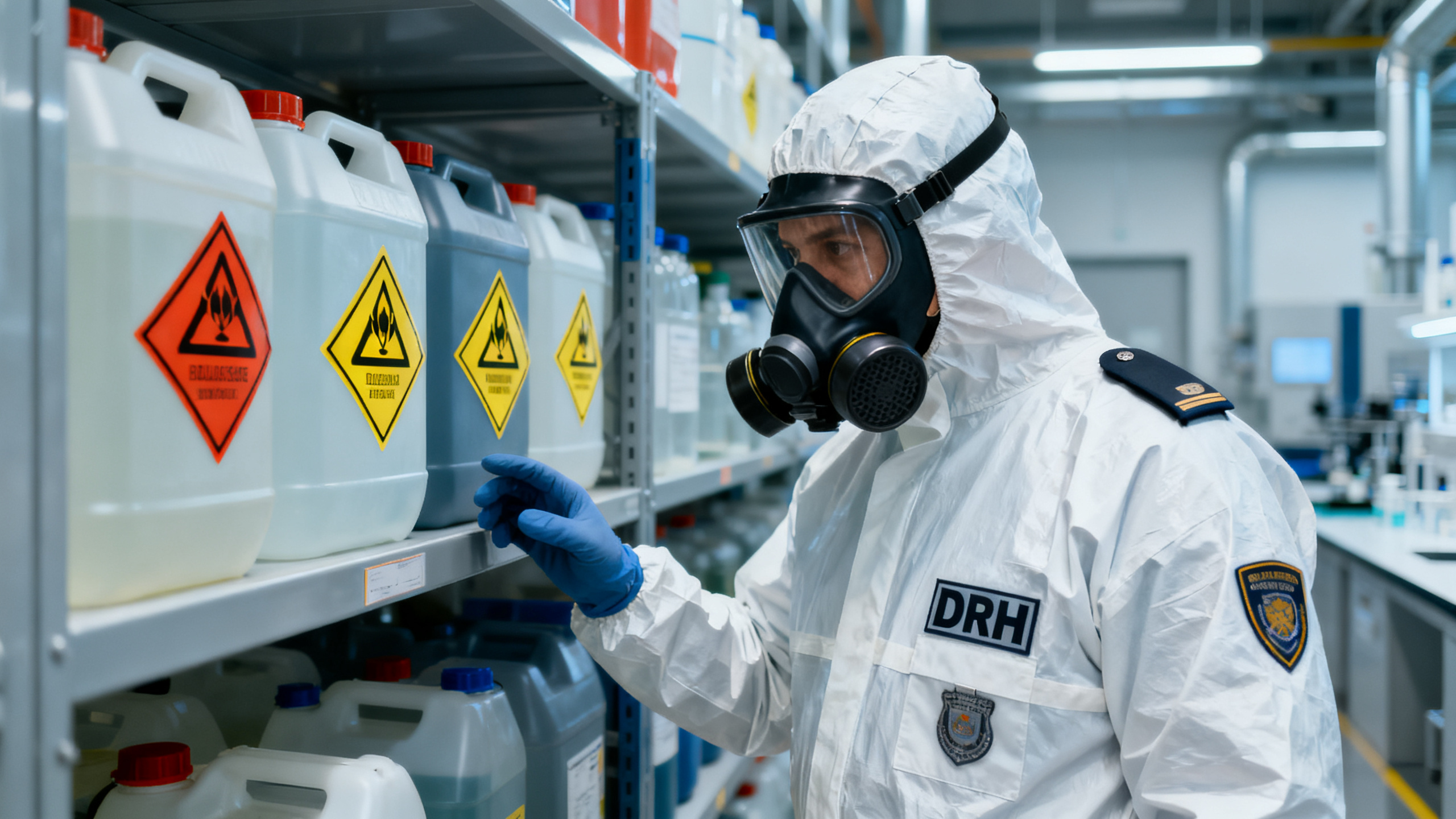 Risques chimiques en entreprise : technicien en EPI chimique