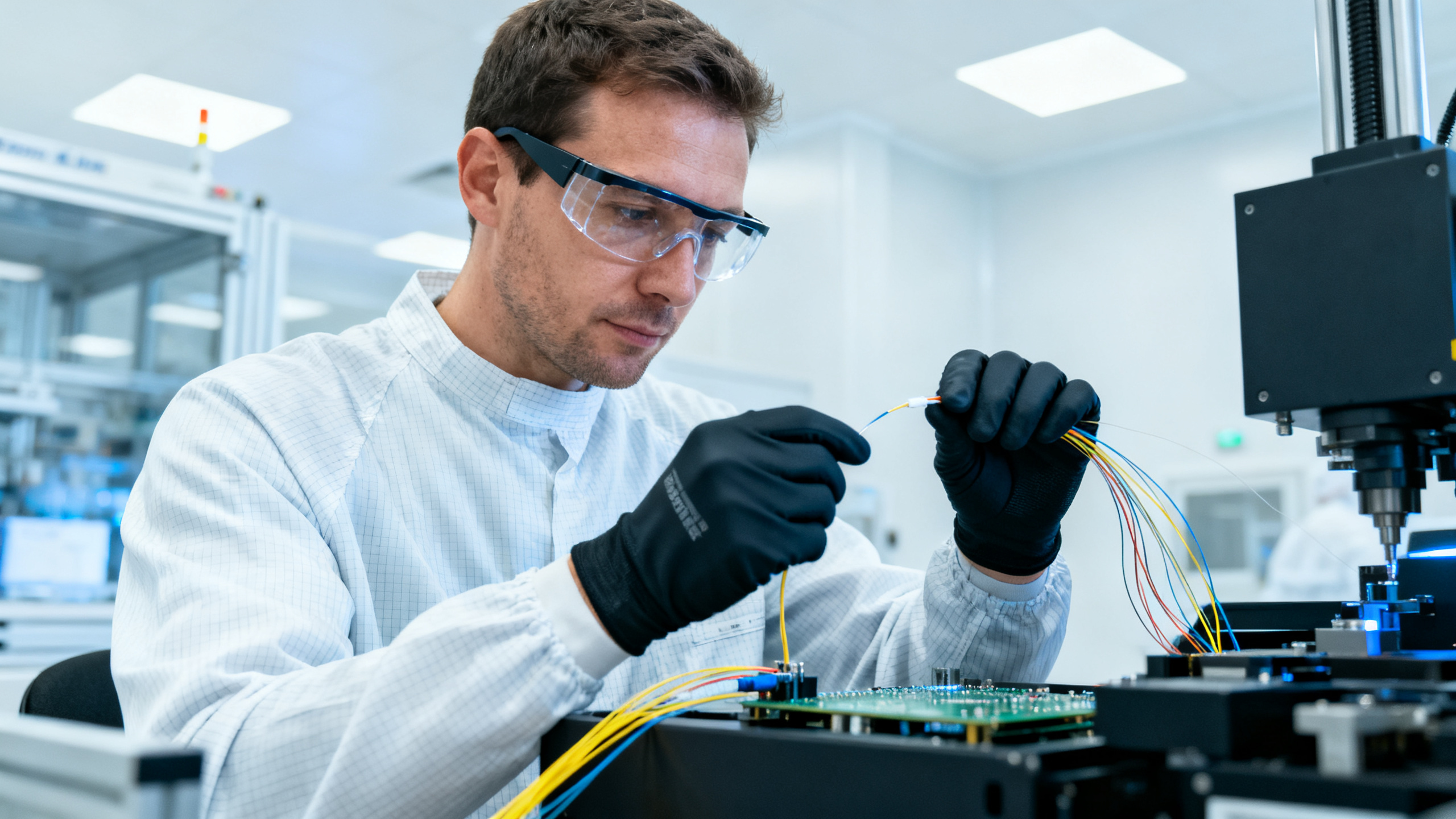 Technicien électronique télécoms EPI salle blanche Lannion
