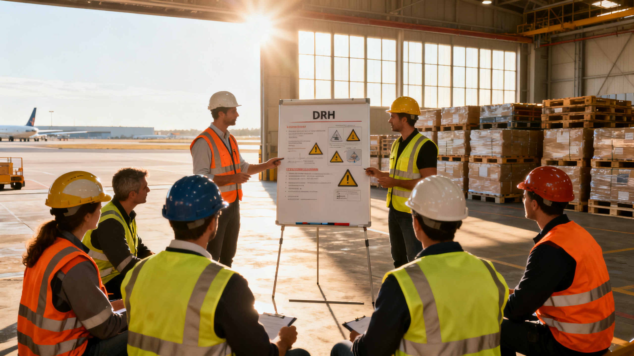 Réunion prévention sécurité au travail entreprise logistique Vitrolles (13)