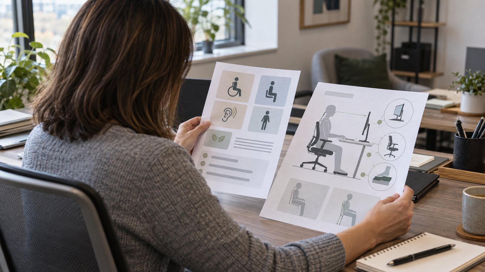 DRH consultant les préconisations du médecin du travail sur un document