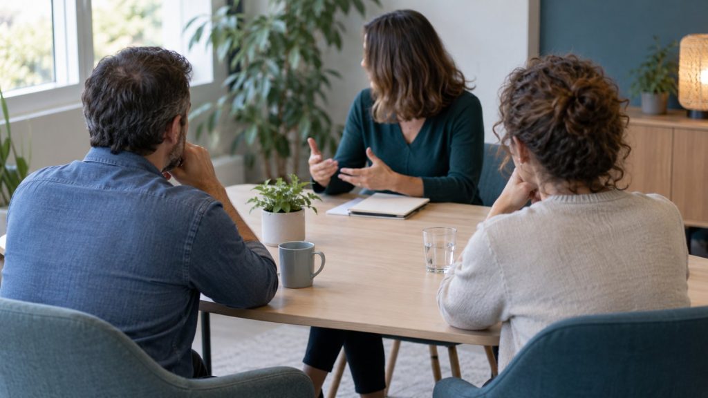 Réunion de prévention des risques psychosociaux au travail