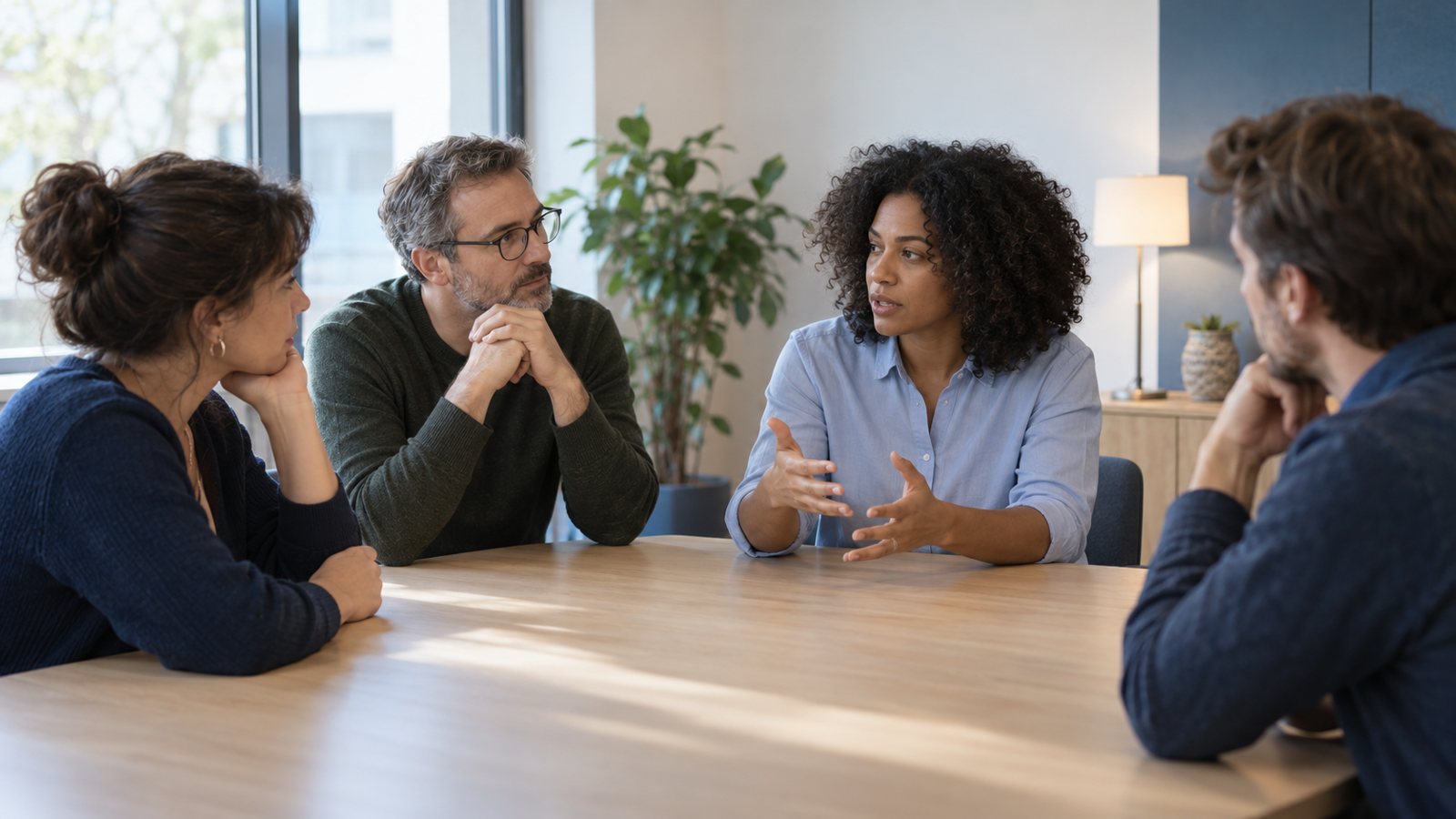 Échange collectif sur l'organisation du travail et la prévention des risques psychosociaux