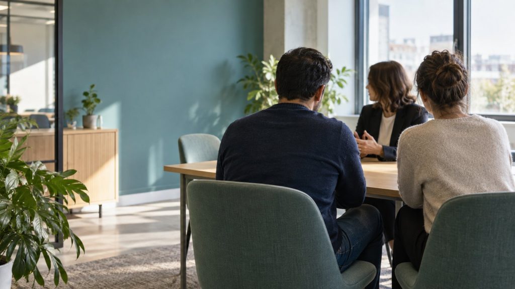 Échange confidentiel entre salariés et représentante en entreprise